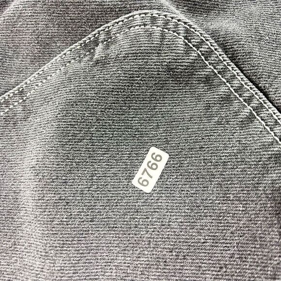 BOYISH Ziggy Jeans Women 27 Relaxed Straight Leg High Waist Black Carpenter - Picture 13 of 14